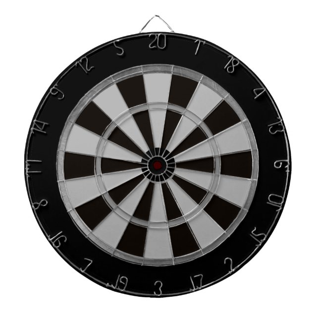 Cible de flechettes de régulation Combo Noir et Gr (Devant)