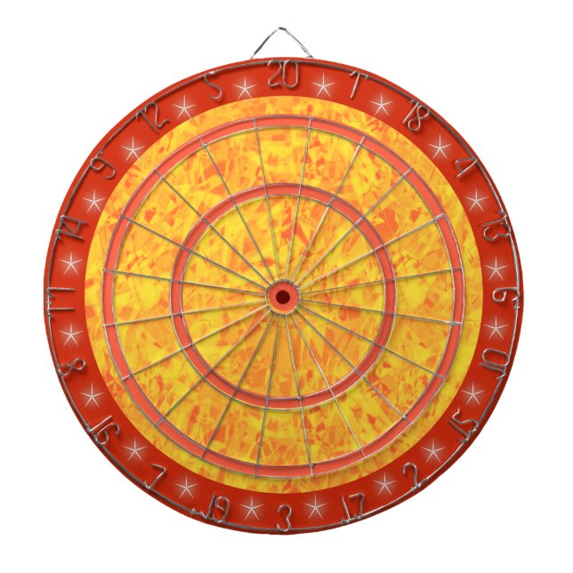 Cible de flechettes de régulation Orange et Yellow (Devant)