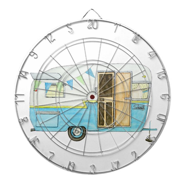 Cible de flechettes de remorque de camping (Devant)