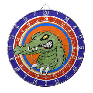 Cible de flechettes de reptile d'alligator