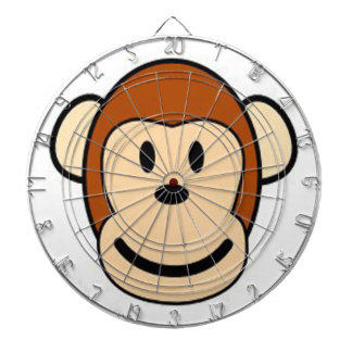 Cible de flechettes de singe de dessin