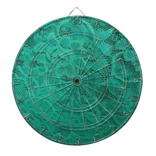 Cible De Fléchettes Dentelle turquoise (Devant)