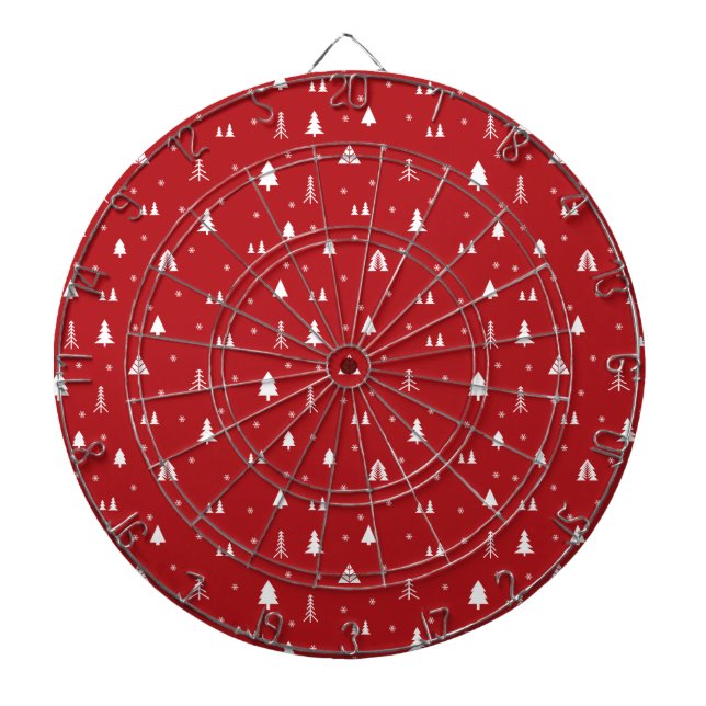 Cible de flechettes des arbres de Noël et des floc (Devant)