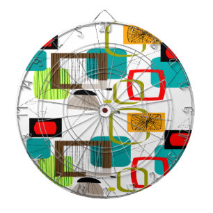 Cible De Fléchettes Design abstract de Mid-Century