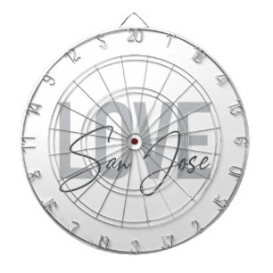 Cible De Fléchettes Design moderne, simple, chic et cool J'aime San Jo