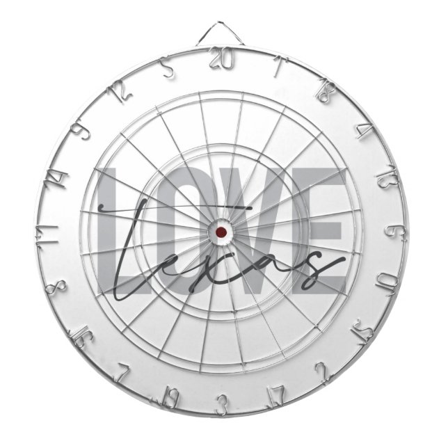 Cible De Fléchettes Design simple, moderne, urbain, cool Love Texas (Devant)