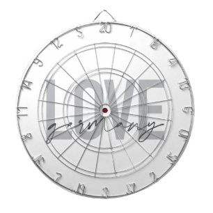 Cible De Fléchettes Design urbain, moderne, simple, cool Love Allemagn