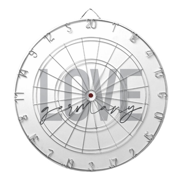 Cible De Fléchettes Design urbain, moderne, simple, cool Love Allemagn (Devant)