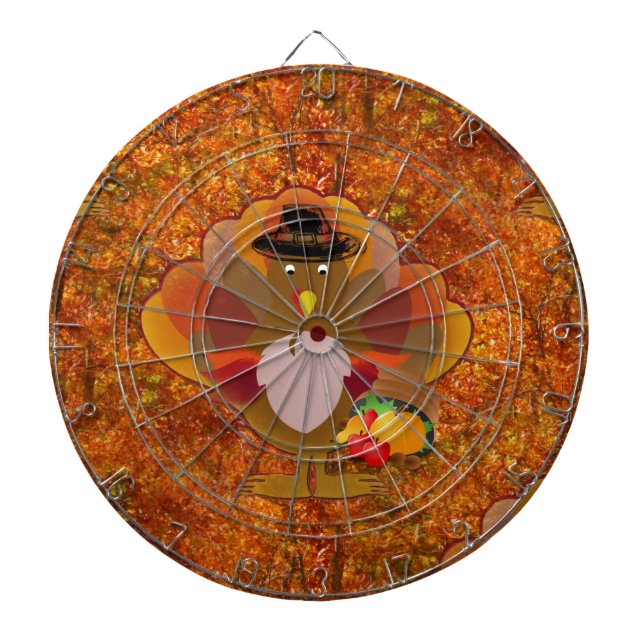 Cible De Fléchettes dinde d'action de grâces (Devant)