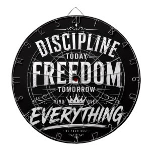 Cible De Fléchettes Discipline Aujourd'hui Liberté Demain