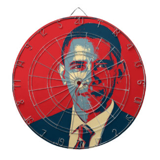 Cible de flechettes d'Obama