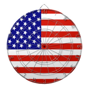 CIBLE DE FLÉCHETTES DRAPEAU AMÉRICAIN
