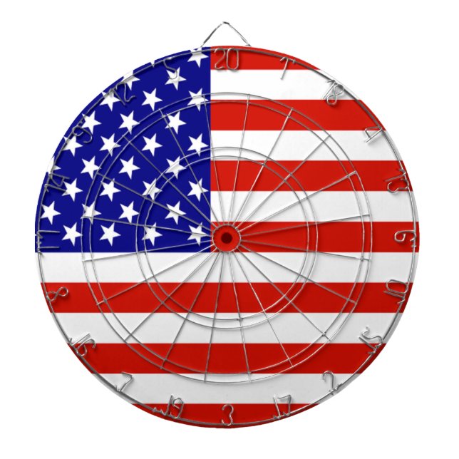CIBLE DE FLÉCHETTES DRAPEAU AMÉRICAIN (Devant)