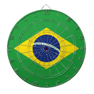 Cible De Fléchettes Drapeau Brésil
