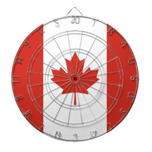 Cible De Fléchettes Drapeau canadien (Feuille d'érable) (Canada)