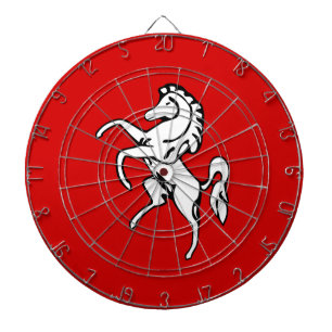Cible De Fléchettes Drapeau de Kent (Cheval Blanc) (Comté d'Angleterre