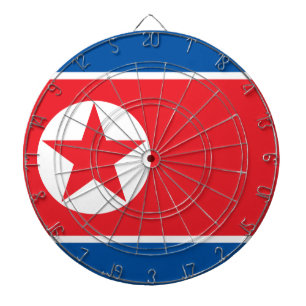 Cible De Fléchettes Drapeau de la Corée du Nord (RPDC)