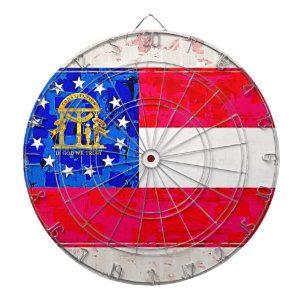CIBLE DE FLÉCHETTES DRAPEAU DE LA GÉORGIE