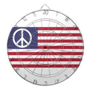 Cible De Fléchettes Drapeau de la paix des États-Unis