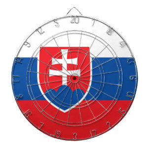 Cible De Fléchettes Drapeau de la Slovaquie
