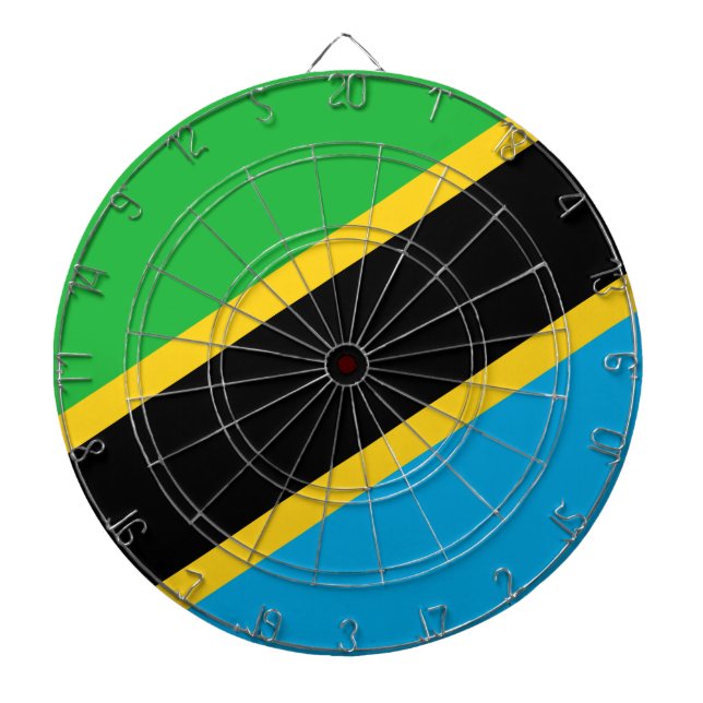 Cible De Fléchettes Drapeau de la Tanzanie (Devant)