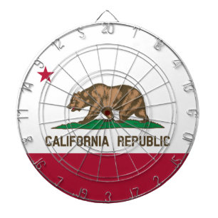 Cible De Fléchettes Drapeau de l'ours de Californie : État de Cali Gol