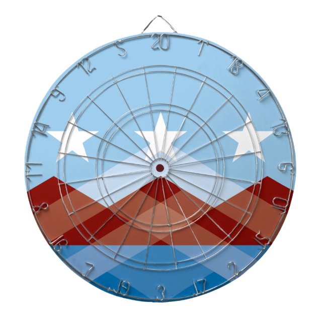 Cible De Fléchettes Drapeau de Peoria, Arizona (Devant)