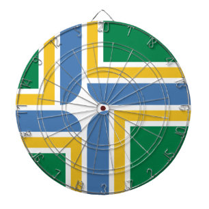 Cible De Fléchettes Drapeau de Portland, Oregon Dartboard