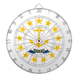 Cible De Fléchettes Drapeau de Rhode Island (État des États-Unis)