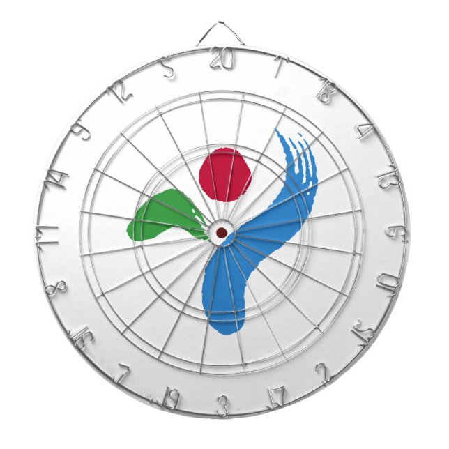 Cible De Fléchettes Drapeau de Séoul (Corée du Sud) (Devant)