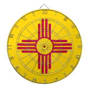 Cible De Fléchettes Drapeau d'état du Nouveau Mexique