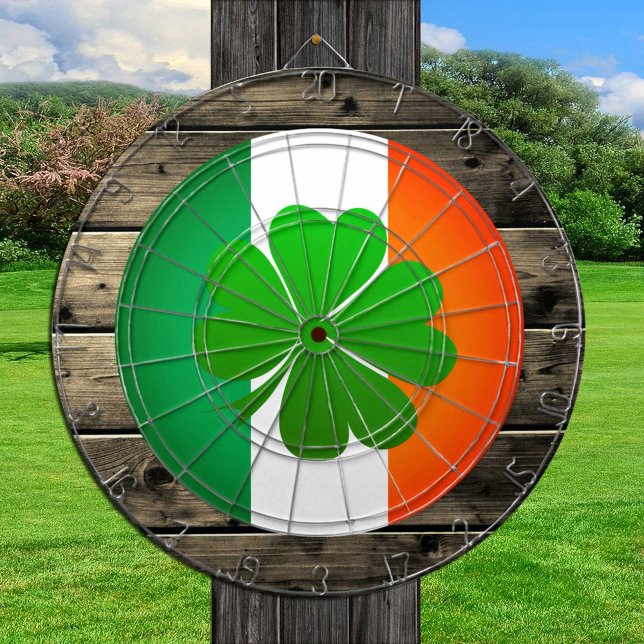 Cible De Fléchettes Drapeau irlandais fléchettes & fléchettes Shamrock (Créateur téléchargé)