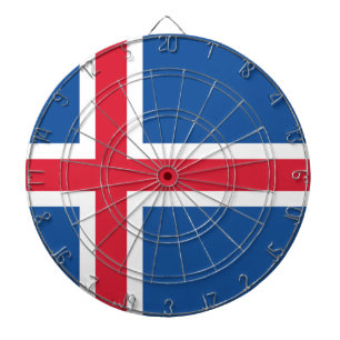 Cible De Fléchettes Drapeau Islande