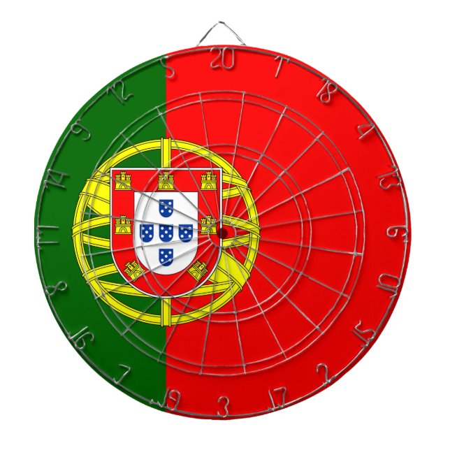 Cible De Fléchettes Drapeau Portugal (Devant)