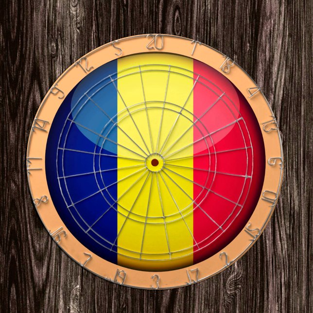 Cible De Fléchettes Drapeau roumain & Jeux de tableau de bord roumain  (Créateur téléchargé)
