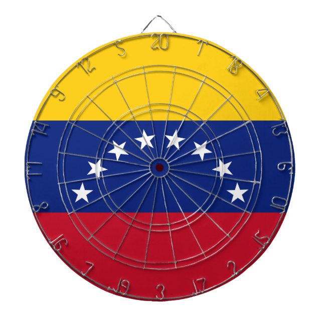 Cible De Fléchettes Drapeau Venezuela (Devant)