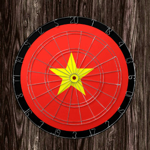 Cible De Fléchettes Drapeau vietnamien Tableau noir & Vietnam / Jeu