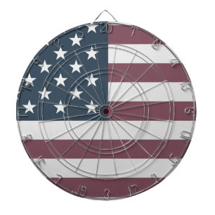 Cible De Fléchettes Drapeau vintage Patriotique Américain tableau de b