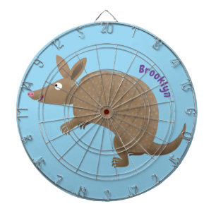 Cible De Fléchettes Drôle armadillo joyeux dessin animé