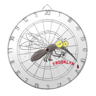 Cible De Fléchettes Drôle dessin d'insecte moustique