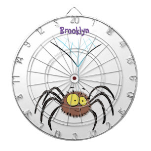 Cible De Fléchettes Drôle mignon dessin animé d'araignée moelleuse