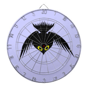Cible de flechettes du corbeau
