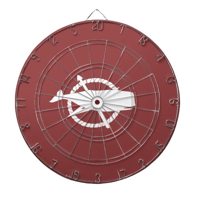 Cible de flechettes du drapeau de la baleine de l' (Devant)