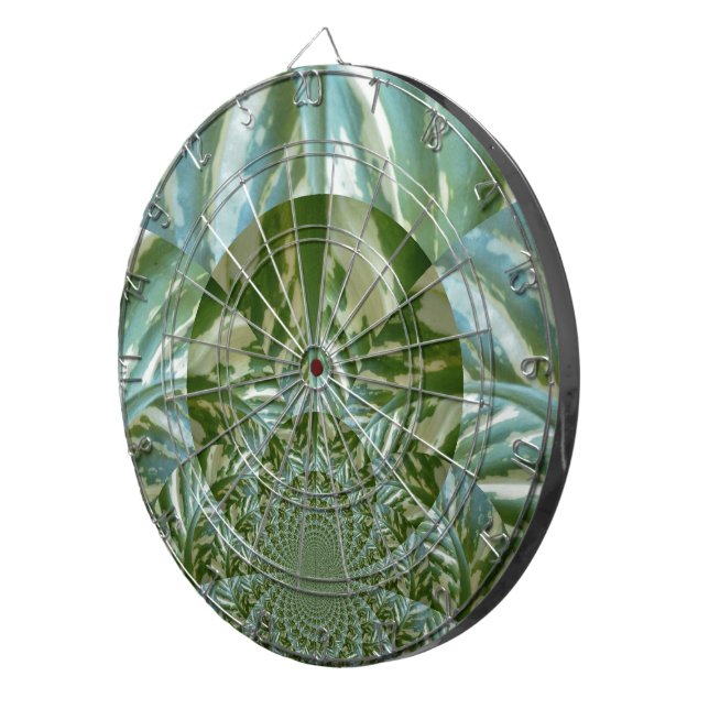 Cible De Fléchettes Eco Green Camo Kaleidoscope Art Design d'impressio (Devant droit)