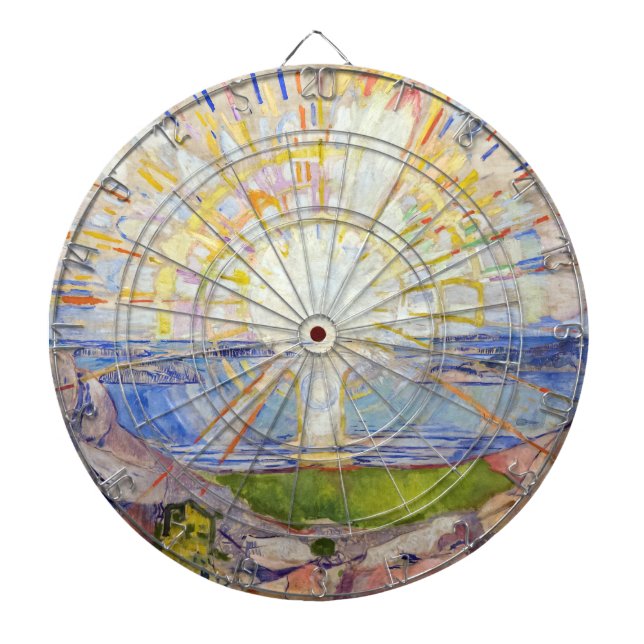 Cible De Fléchettes Edvard Munch - Le Soleil 1911 (Devant)
