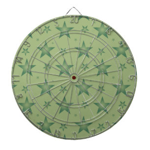 Cible De Fléchettes Élégant et élégant Olive Stars sur Sage Green