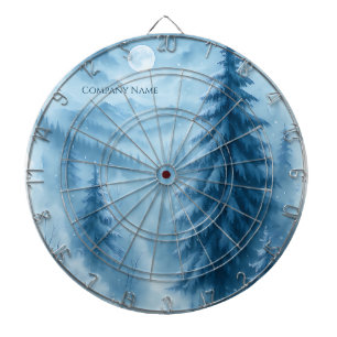 Cible De Fléchettes Elégant Forêt d'hiver Cadeaux de vacances d'entrep
