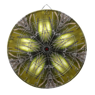 Cible De Fléchettes Élégant or Silver Kaleidoscope Star de Noël