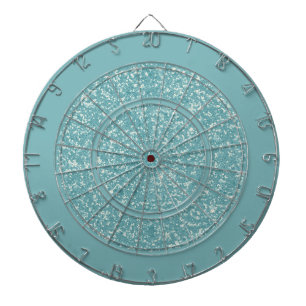 Cible De Fléchettes Élégant Parties scintillant Bleue Glam Étincelle C