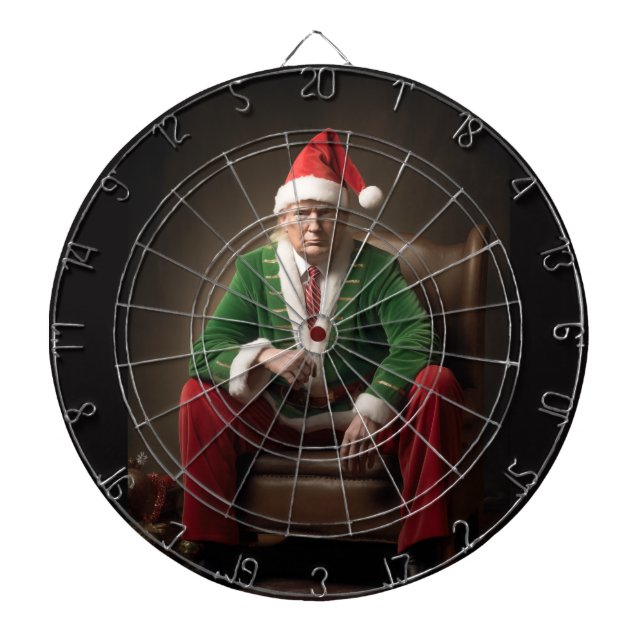 Cible De Fléchettes Elf de Noël Donald Trump (Devant)